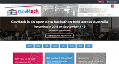 Desktop Screenshot of govhack.org