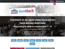 Tablet Screenshot of govhack.org